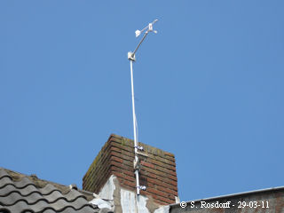 Nieuwe windmeter op verhoogde opstelling