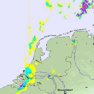 Radar animatie 03:00 tot 05:00 lokale tijd